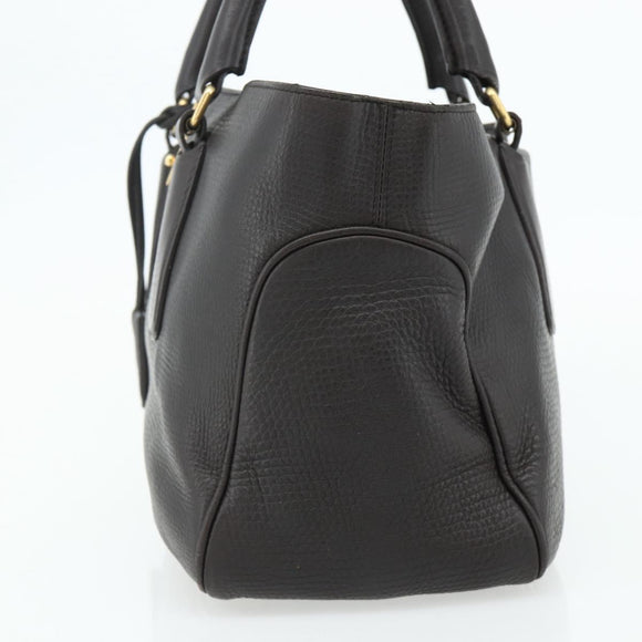 CELINE New Boogie Bag Hand Bag Leather Brown Gold Auth 179282A