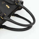 CELINE New Boogie Bag Hand Bag Leather Brown Gold Auth 179282A-7