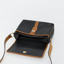 CELINE Shoulder Bag Leather Black Gold Auth 179287-15