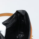 CELINE Shoulder Bag Leather Black Gold Auth 179287-18