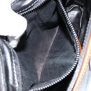 CELINE Shoulder Bag Leather Black Gold Auth 179287-21