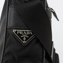 PRADA Shoulder Bag Nylon Black Silver Auth 179291-19