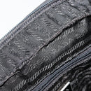 PRADA Shoulder Bag Nylon Black Silver Auth 179291-9