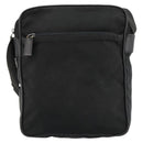 PRADA Shoulder Bag Nylon Black Silver Auth 179291-13