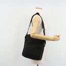 PRADA Shoulder Bag Nylon Black Silver Auth 179291-27