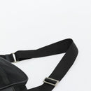 PRADA Shoulder Bag Nylon Black Silver Auth 179291-14