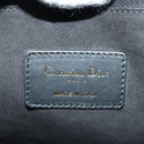 Christian Dior Clutch Bag Leather Black Gold Auth 179292M-18