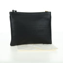 Christian Dior Clutch Bag Leather Black Gold Auth 179292M-12