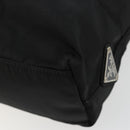 PRADA Chain Shoulder Bag Nylon Black Silver Auth 179294-15