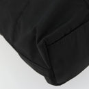 PRADA Chain Shoulder Bag Nylon Black Silver Auth 179294-16