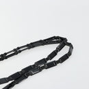 PRADA Chain Shoulder Bag Nylon Black Silver Auth 179294-8
