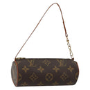 LOUIS VUITTON Monogram Papillon Pouch LV Auth 179300A-1