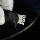 PRADA Shoulder Bag Leather 2way Navy Silver Auth 179301M-11