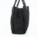 GUCCI Bamboo Hand Bag Nylon Black Silver 002 1016 Auth 179302-5