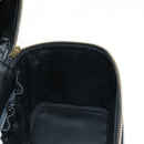 CHANEL Vanity Hand Bag Caviar Skin Black Gold CC Auth 179303SAV-20