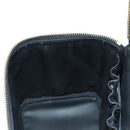 CHANEL Vanity Hand Bag Caviar Skin Black Gold CC Auth 179303SAV-21