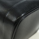 CHANEL Vanity Hand Bag Caviar Skin Black Gold CC Auth 179303SAV-9