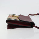 BURBERRY Nova Check Shoulder Bag Canvas Beige Gold Auth 179304-4