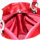 Christian Dior Hand Bag Leather White Silver Auth 179305-18