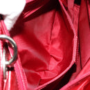 Christian Dior Hand Bag Leather White Silver Auth 179305-21
