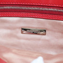 Miu Miu Matelasse Chain Shoulder Bag Leather Red Silver Auth 179306M-22