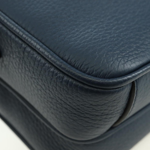 LOUIS VUITTON Amazon Shoulder Bag Taurillon Leather Navy M54302 LV Auth 179307SV