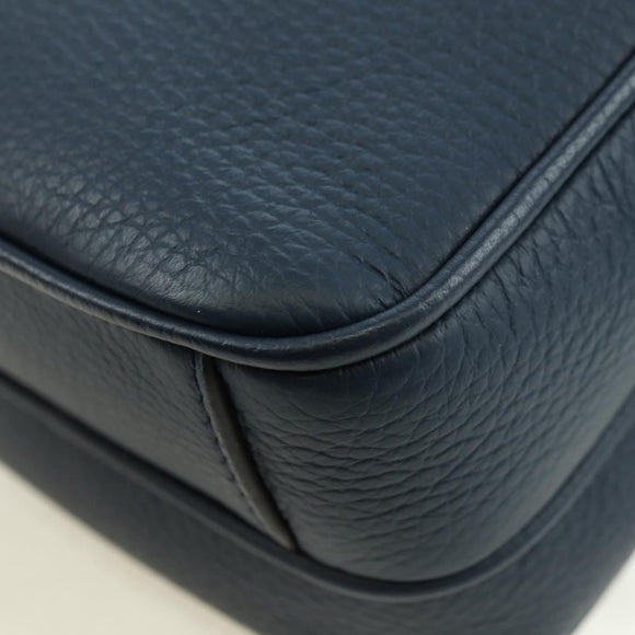 LOUIS VUITTON Amazon Shoulder Bag Taurillon Leather Navy M54302 LV Auth 179307SV
