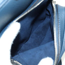 LOUIS VUITTON Amazon Shoulder Bag Taurillon Leather Navy M54302 LV Auth 179307SV-18