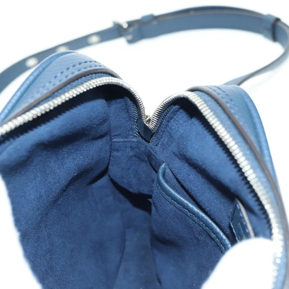 LOUIS VUITTON Amazon Shoulder Bag Taurillon Leather Navy M54302 LV Auth 179307SV