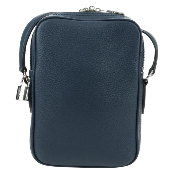 LOUIS VUITTON Amazon Shoulder Bag Taurillon Leather Navy M54302 LV Auth 179307SV