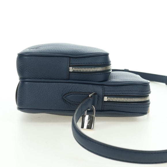 LOUIS VUITTON Amazon Shoulder Bag Taurillon Leather Navy M54302 LV Auth 179307SV