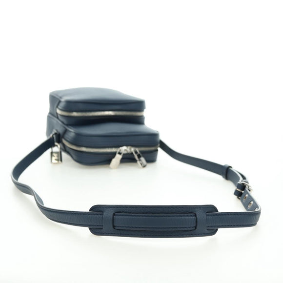 LOUIS VUITTON Amazon Shoulder Bag Taurillon Leather Navy M54302 LV Auth 179307SV