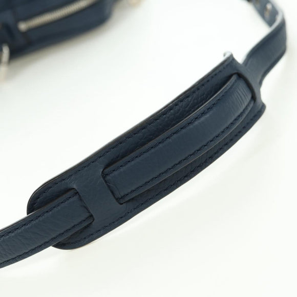LOUIS VUITTON Amazon Shoulder Bag Taurillon Leather Navy M54302 LV Auth 179307SV