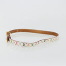 LOUIS VUITTON Monogram Multicolor Ceinture Care Gürtel Weiß M9272W LV Auth 179316-3
