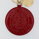 LOUIS VUITTON Vernis Porte Cles Ron T&B Key Holder Red M93605 LV Auth 179318A-5