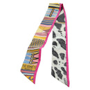 HERMES Twilly Scarf Silk ""PELAGES ET CAMOUFLAGE"" Multicolor Auth 179320M-2