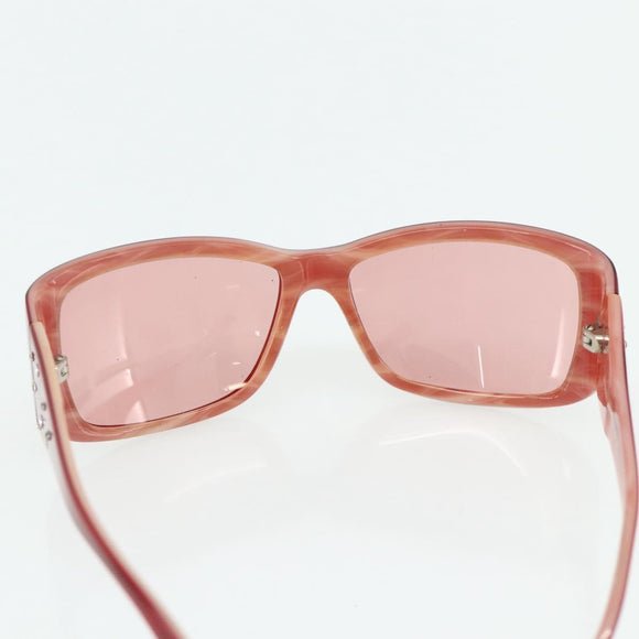 CHANEL Sunglasses plastic Red CC Auth 179323A