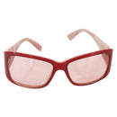 CHANEL Sunglasses plastic Red CC Auth 179323A-2