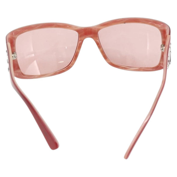 CHANEL Sunglasses plastic Red CC Auth 179323A