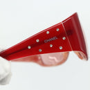 CHANEL Sunglasses plastic Red CC Auth 179323A-5