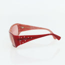 CHANEL Sunglasses plastic Red CC Auth 179323A-6