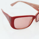 CHANEL Sunglasses plastic Red CC Auth 179323A-8