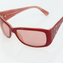 CHANEL Sunglasses plastic Red CC Auth 179323A-9