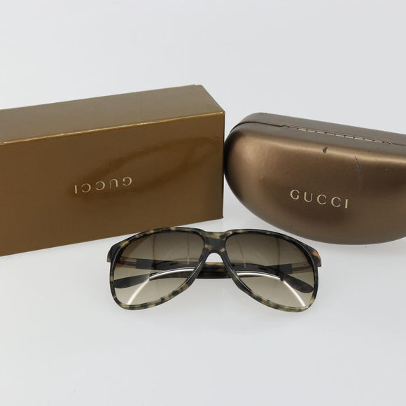 GUCCI Sunglasses plastic Brown Auth 179325A