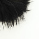 FENDI Bag bugs Key Holder Fur Black Auth 179326M-4