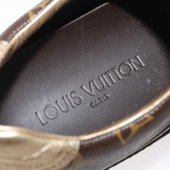 LOUIS VUITTON Monogram Loafers LV Auth 179327A