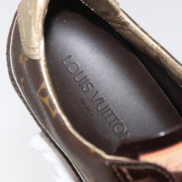 LOUIS VUITTON Monogram Loafers LV Auth 179327A