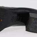 FENDI Loafers Leather 36 1/2 Black Auth 179329-26