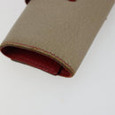 HERMES Baan Key Case Leather Beige Auth 179332-11