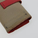 HERMES Baan Key Case Leather Beige Auth 179332-12